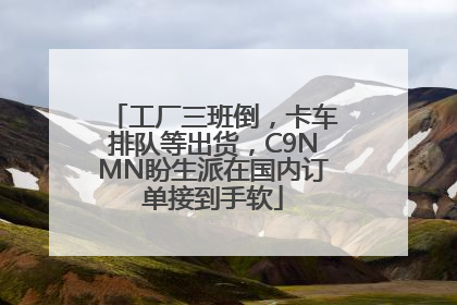工厂三班倒，卡车排队等出货，C9NMN盼生派在国内订单接到手软