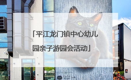 平江龙门镇中心幼儿园亲子游园会活动