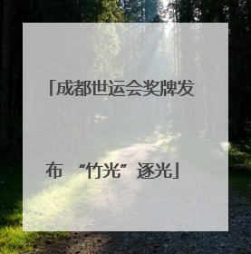 成都世运会奖牌发布 “竹光”逐光