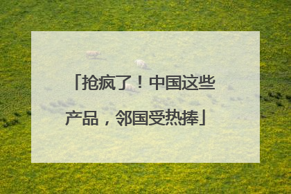 抢疯了！中国这些产品，邻国受热捧