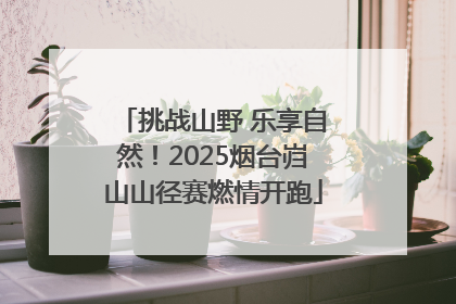 挑战山野 乐享自然！2025烟台岿山山径赛燃情开跑