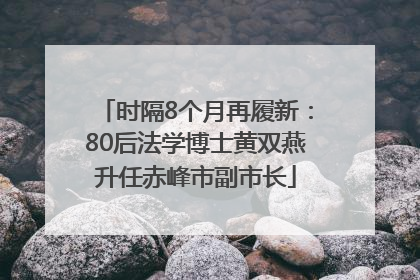 时隔8个月再履新：80后法学博士黄双燕升任赤峰市副市长