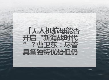 无人机航母能否开启“新海战时代”？曹卫东：尽管具备独特优势但仍无法与传统航母相提并论