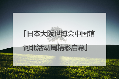 日本大阪世博会中国馆河北活动周精彩启幕