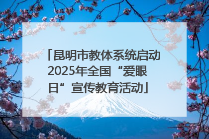 昆明市教体系统启动2025年全国“爱眼日”宣传教育活动