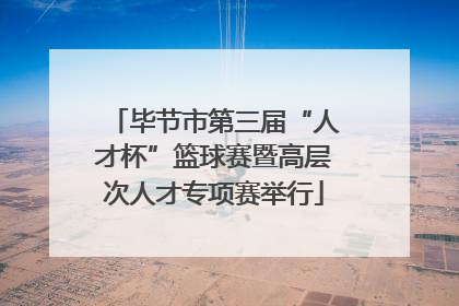 毕节市第三届“人才杯”篮球赛暨高层次人才专项赛举行