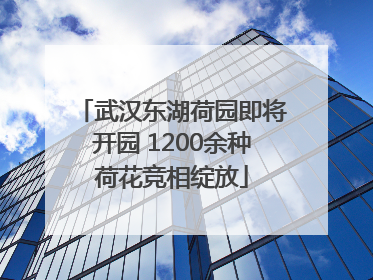 武汉东湖荷园即将开园 1200余种荷花竞相绽放