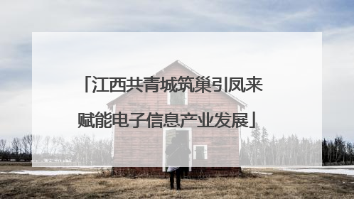 江西共青城筑巢引凤来 赋能电子信息产业发展