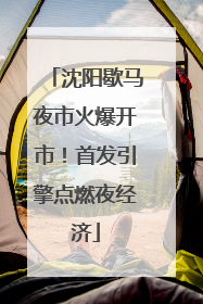 沈阳歇马夜市火爆开市！首发引擎点燃夜经济
