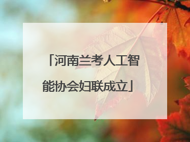 河南兰考人工智能协会妇联成立