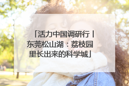 活力中国调研行丨东莞松山湖：荔枝园里长出来的科学城