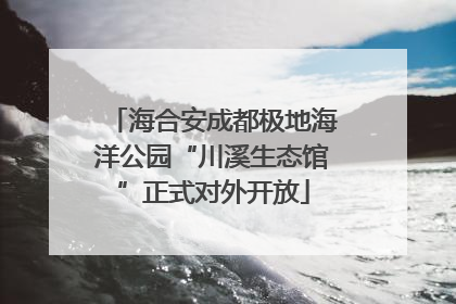 海合安成都极地海洋公园“川溪生态馆”正式对外开放