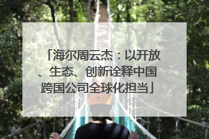 海尔周云杰：以开放、生态、创新诠释中国跨国公司全球化担当