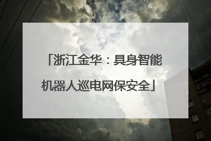 浙江金华：具身智能机器人巡电网保安全