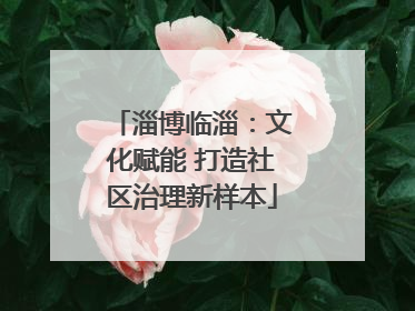 淄博临淄：文化赋能 打造社区治理新样本