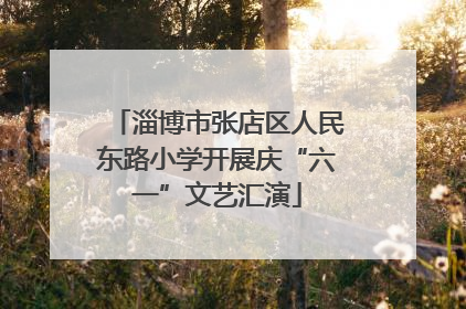 淄博市张店区人民东路小学开展庆“六一”文艺汇演