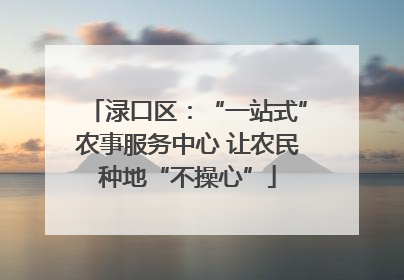 渌口区：“一站式”农事服务中心 让农民种地“不操心”
