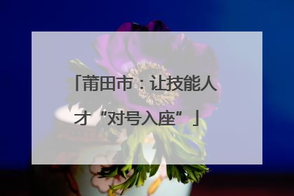 莆田市：让技能人才“对号入座”