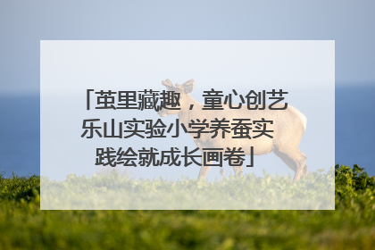 茧里藏趣，童心创艺 乐山实验小学养蚕实践绘就成长画卷