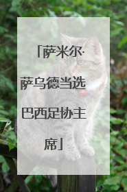 萨米尔·萨乌德当选巴西足协主席