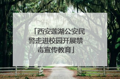 西安莲湖公安民警走进校园开展禁毒宣传教育