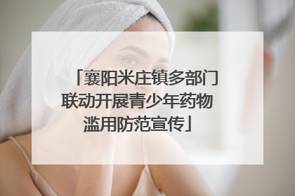 襄阳米庄镇多部门联动开展青少年药物滥用防范宣传