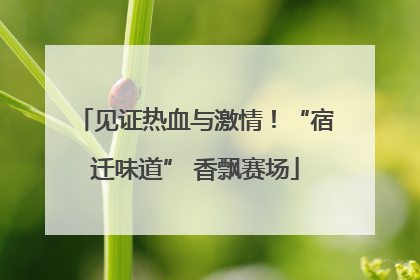 见证热血与激情！“宿迁味道” 香飘赛场