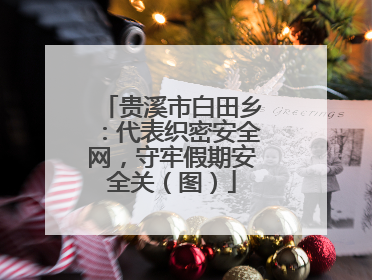 贵溪市白田乡：代表织密安全网，守牢假期安全关（图）
