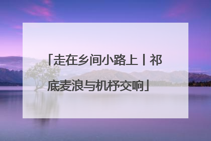 走在乡间小路上丨祁底麦浪与机杼交响