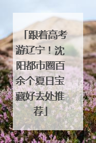 跟着高考游辽宁！沈阳都市圈百余个夏日宝藏好去处推荐