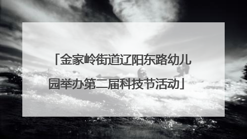 金家岭街道辽阳东路幼儿园举办第二届科技节活动