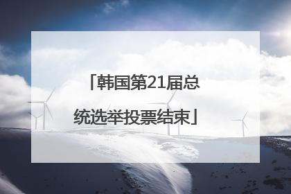 韩国第21届总统选举投票结束