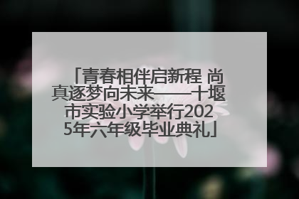 青春相伴启新程 尚真逐梦向未来——十堰市实验小学举行2025年六年级毕业典礼