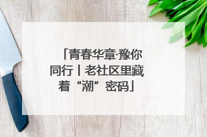 青春华章·豫你同行丨老社区里藏着“潮”密码