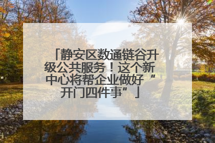 静安区数通链谷升级公共服务！这个新中心将帮企业做好“开门四件事”