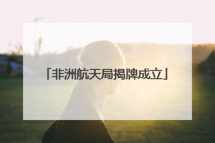 非洲航天局揭牌成立