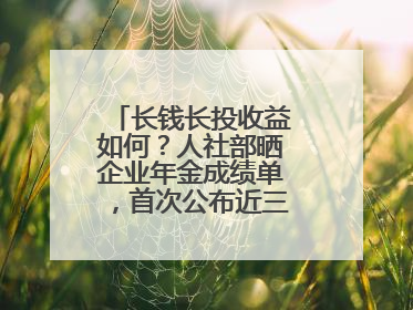 长钱长投收益如何？人社部晒企业年金成绩单，首次公布近三年累计收益率