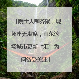 院士大咖齐聚，现场座无虚席，山东这场城市更新“汇”为何备受关注