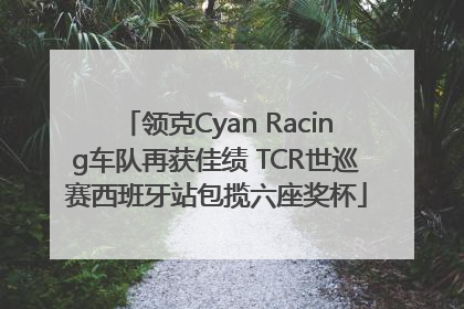 领克Cyan Racing车队再获佳绩 TCR世巡赛西班牙站包揽六座奖杯