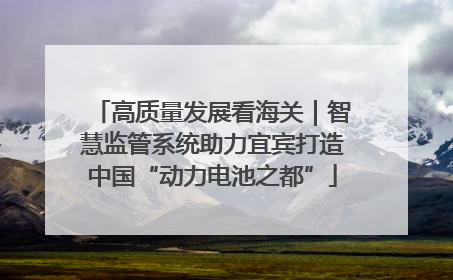 高质量发展看海关｜智慧监管系统助力宜宾打造中国“动力电池之都”