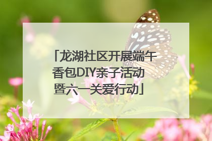 龙湖社区开展端午香包DIY亲子活动暨六一关爱行动