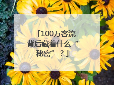 100万客流背后藏着什么“秘密”？