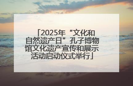 2025年“文化和自然遗产日”孔子博物馆文化遗产宣传和展示活动启动仪式举行