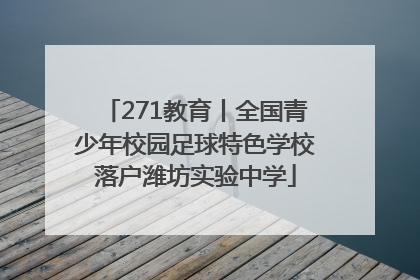 271教育丨全国青少年校园足球特色学校落户潍坊实验中学